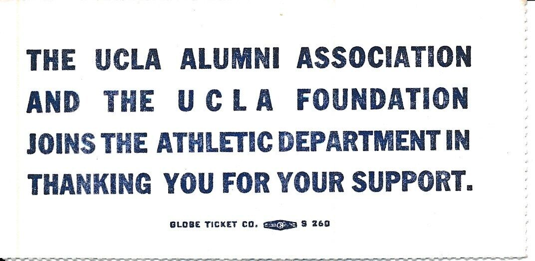 1978 UCLA Bruins vs. University of Arizona Football Game Ticket Stub 148631