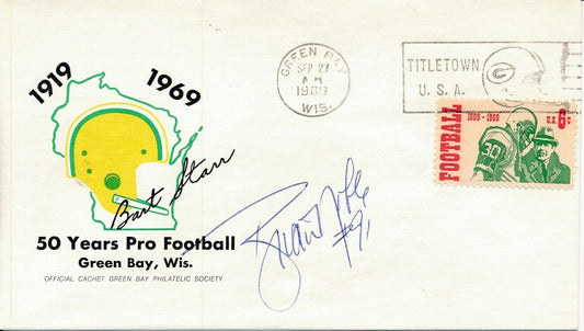 Brian Noble Green Bay Packers Signed 1969 First Day Cover/FDC 151313