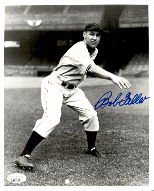 Bob Feller HOF Signed/Autographed 8x10 Photo Cleveland Indians JSA 191467