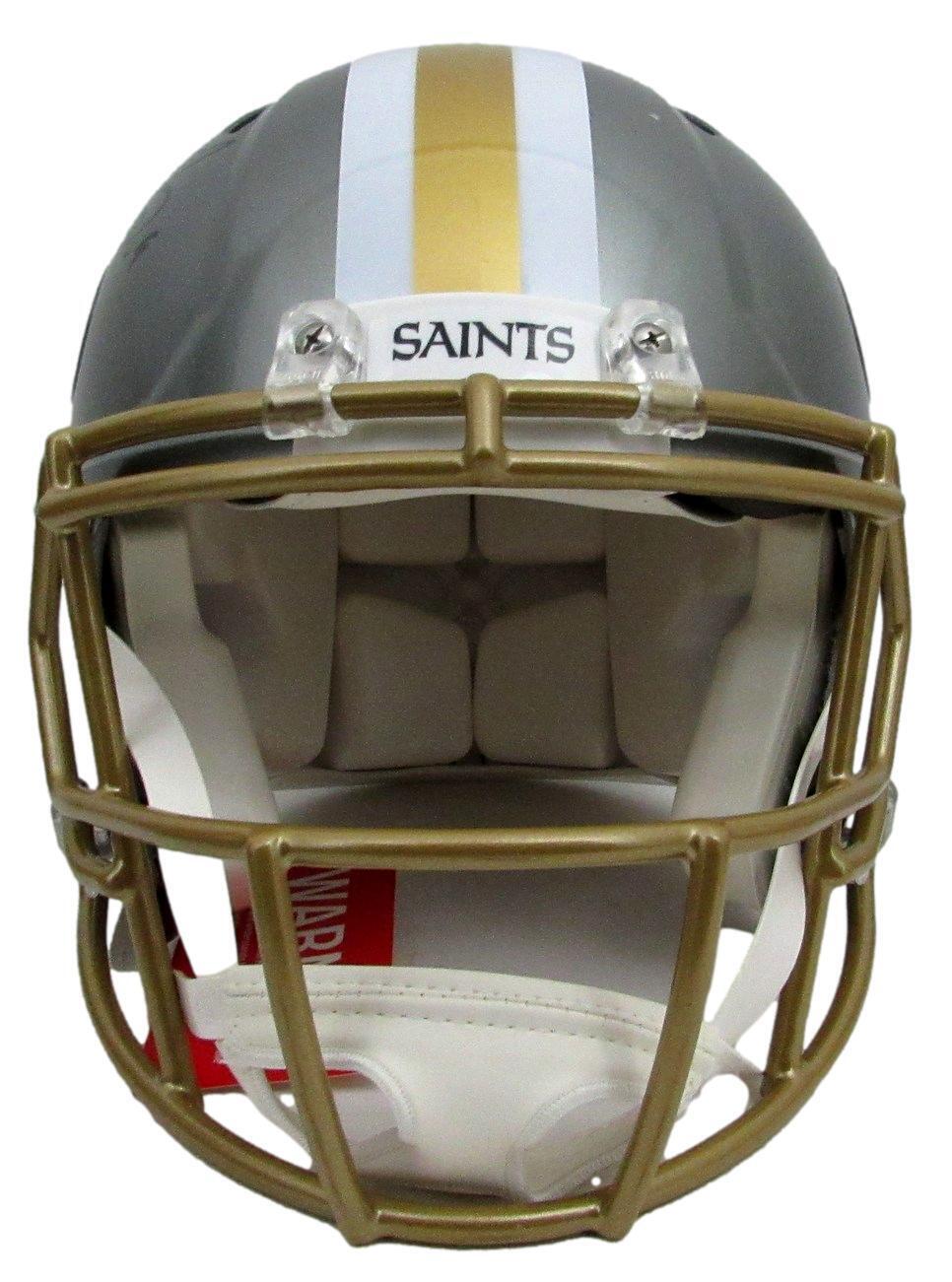 Drew Brees Autographed Full Size Flash Authentic Helmet Saints Beckett 178262