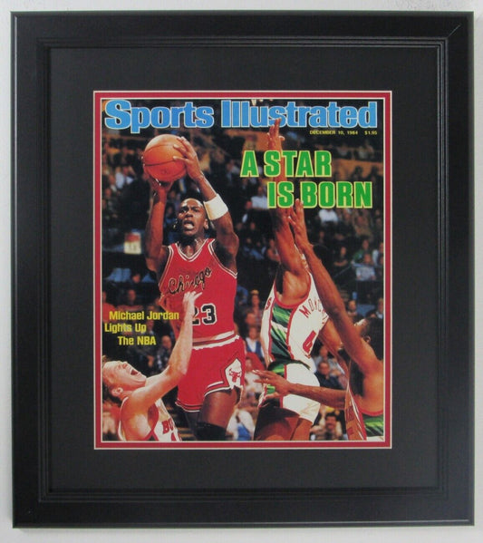 Michael Jordan Chicago Bulls Unsigned Framed 11x14 SI Cover 12/10/84 152444