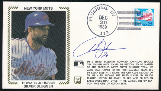 Howard Johnson Signed/Auto 1989 New York Mets FDC First Day Cover JSA 189923