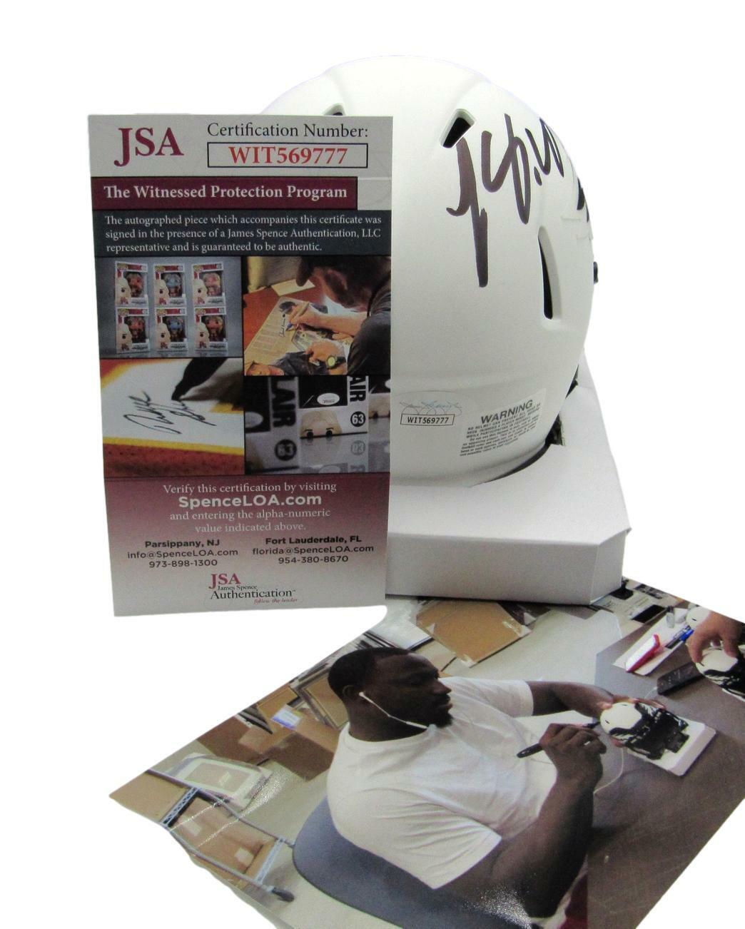 LeSean McCoy Signed/Autographed Eagles Lunar Eclipse Mini Helmet JSA 159824