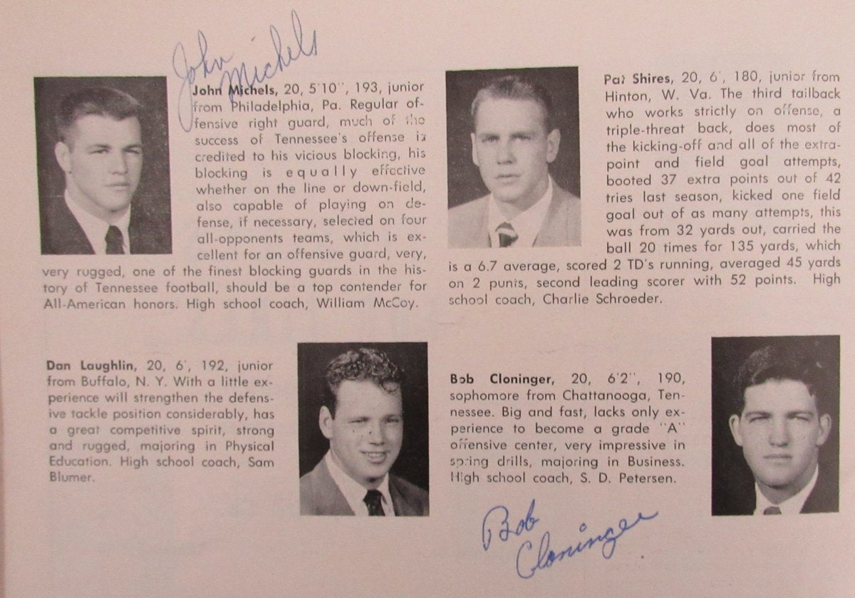 1951 Tennessee vs. Mississippi College Football Program Signed by (36) 192267