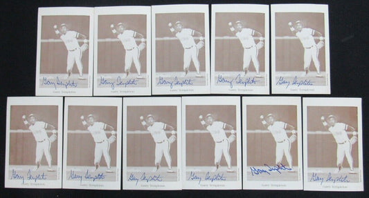 Lot of 11 Garry Templeton San Diego Padres Signed Team Issued Photo 150679