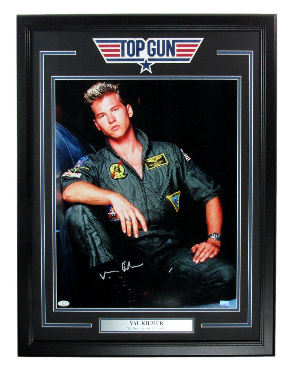 Val Kilmer Autographed 16x20 Photo "Top Gun" Framed JSA