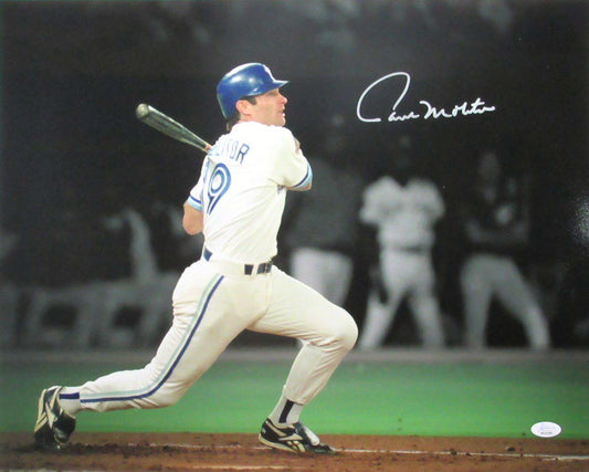 Paul Molitor HOF Autographed 16x20 Photo Bluej Jays World Series Champs  JSA