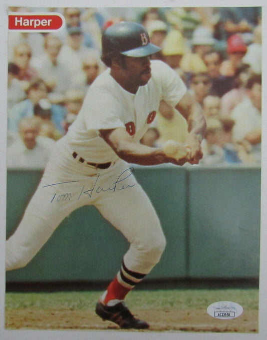 Tommy Harper Autographed Magazine Photo Boston Red Sox JSA