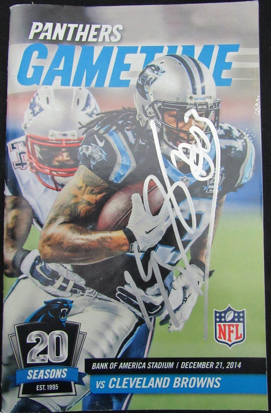 Kelvin Benjamin Carolina Panthers Signed Football Program vs. Browns 12/21/14