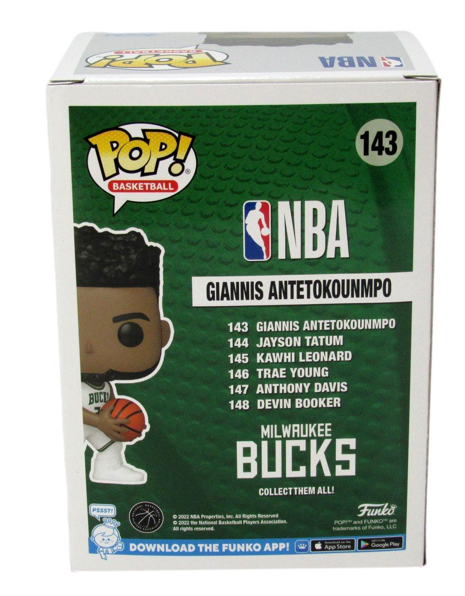 Giannis Antetokounmpo Autographed Funko POP! #143 Bucks Beckett 176250