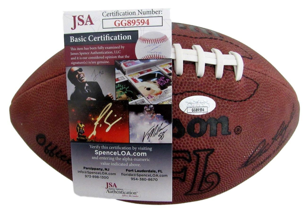 Fred Biletnikoff Signed/Autographed Raiders Wilson NFL Football JSA 149939