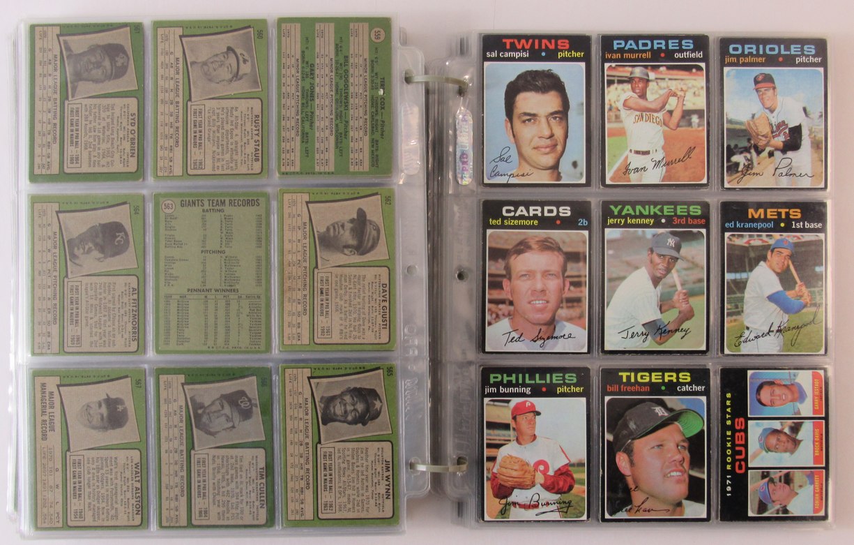 1971Topps Baseball Complete Set (752) Cards Aaron Clemente Munson Ryan 189194