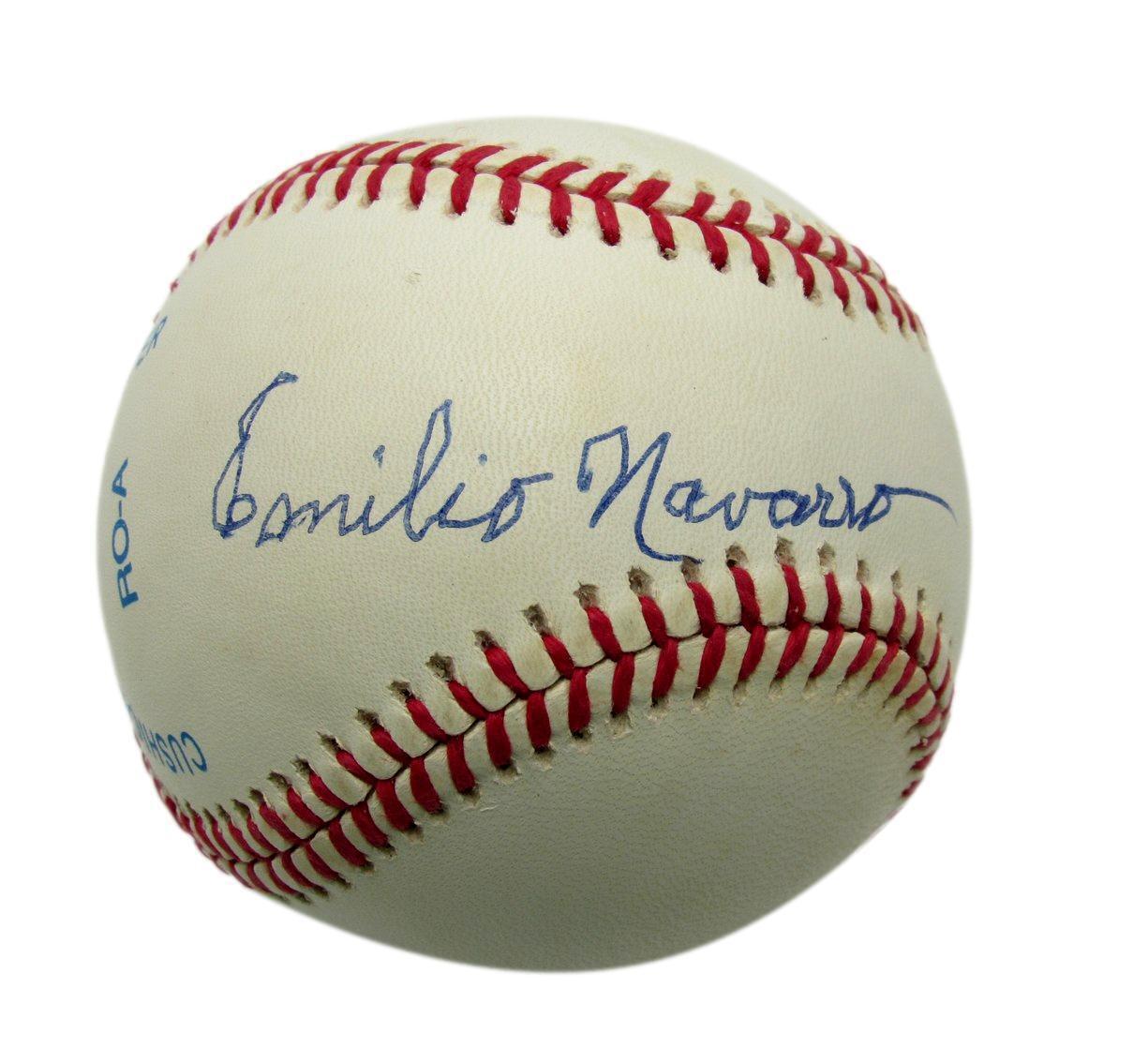 Millito Emilio Navarro Signed ONL Baseball Negro League Cuban Stars East PSA/DNA