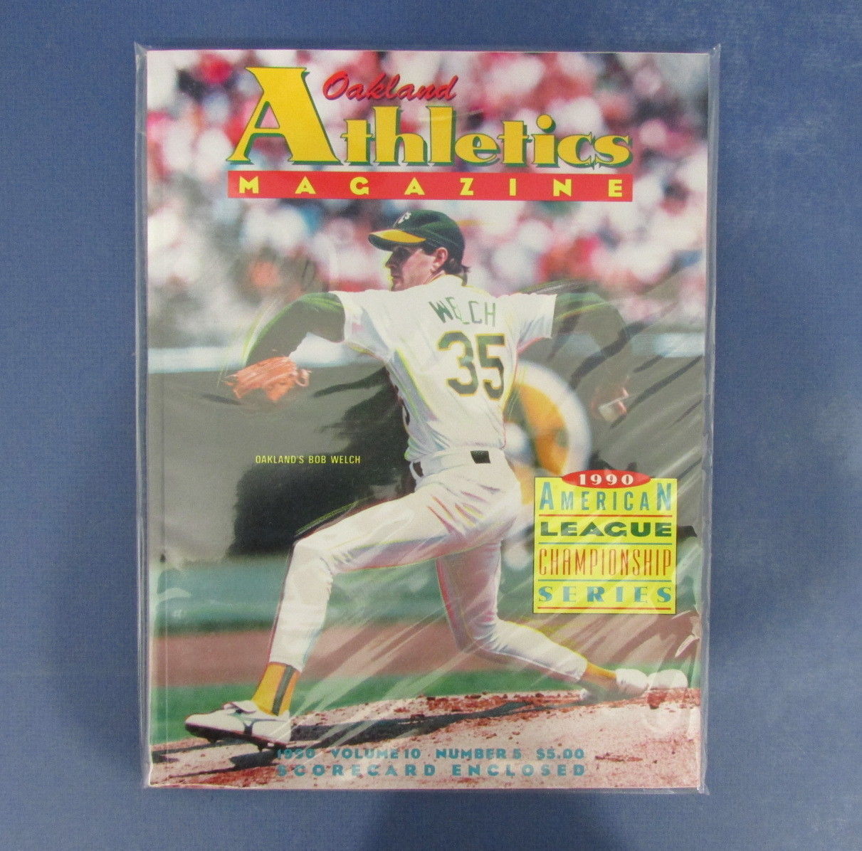 1990 MLB ALCS Boston Red Sox vs Oakland Athletics Official Game Program