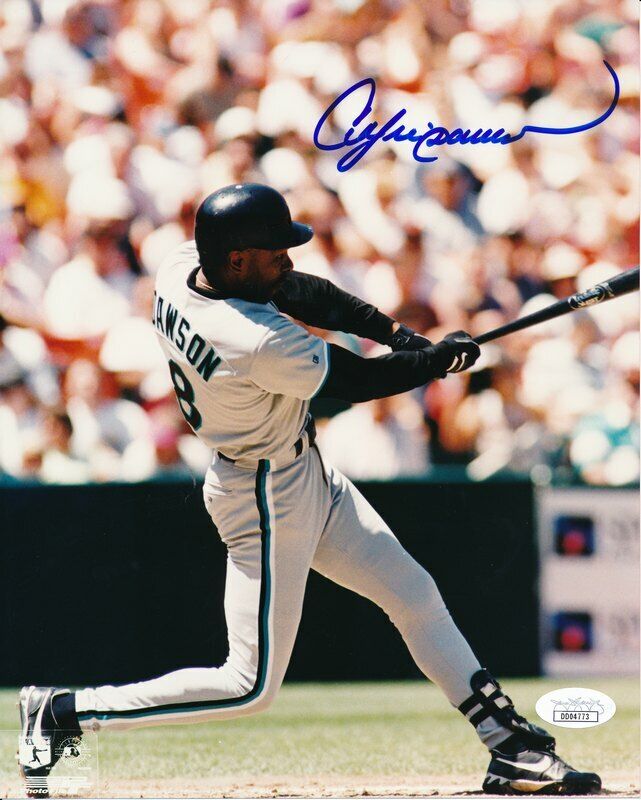 Andre Dawson Florida Marlins Signed/Autographed 8x10 Color Photo JSA 142339