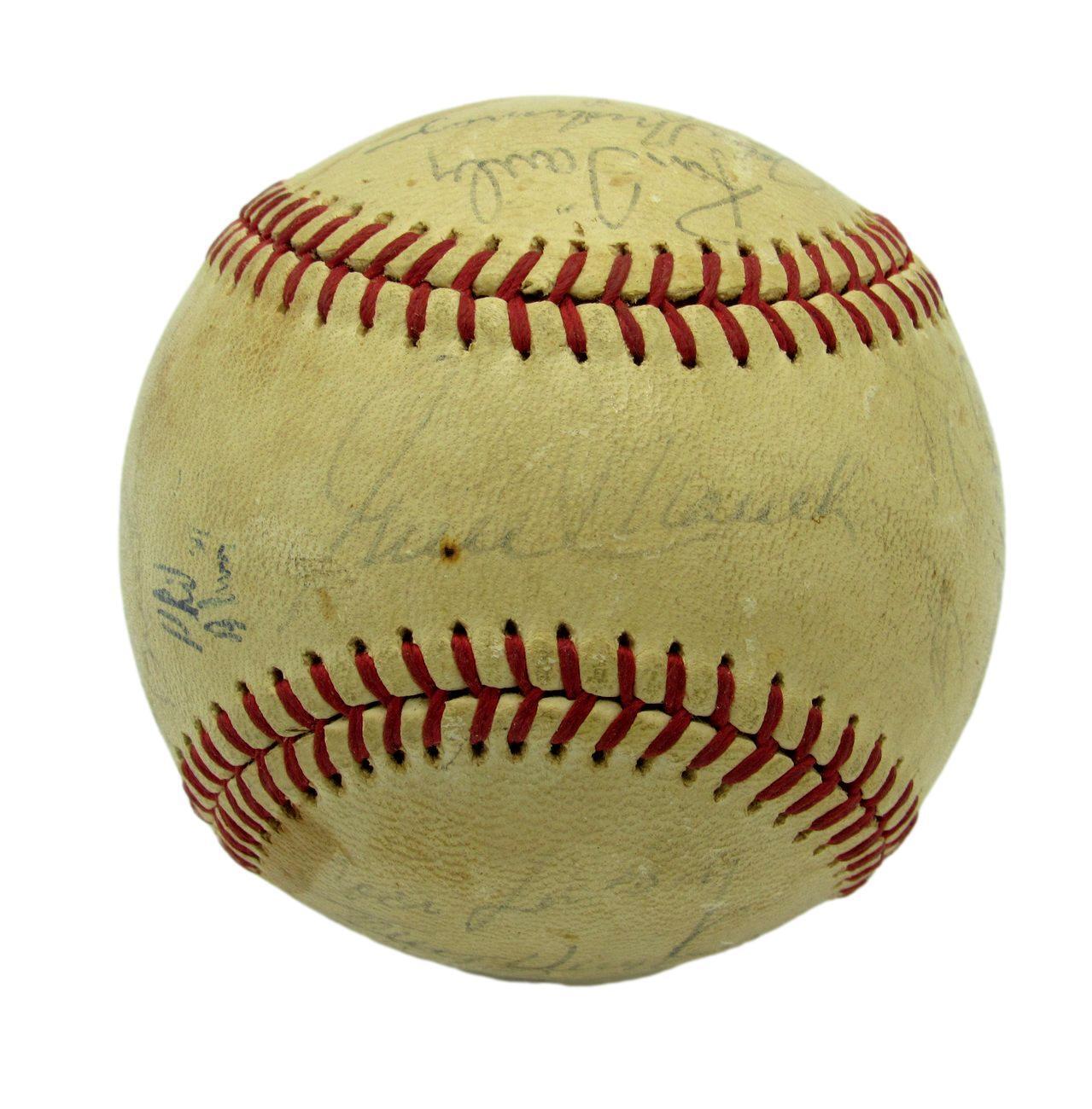 1972 Montreal Expos Team Signed by 19 ONL Baseball McCarver Bailey Mauch 158916