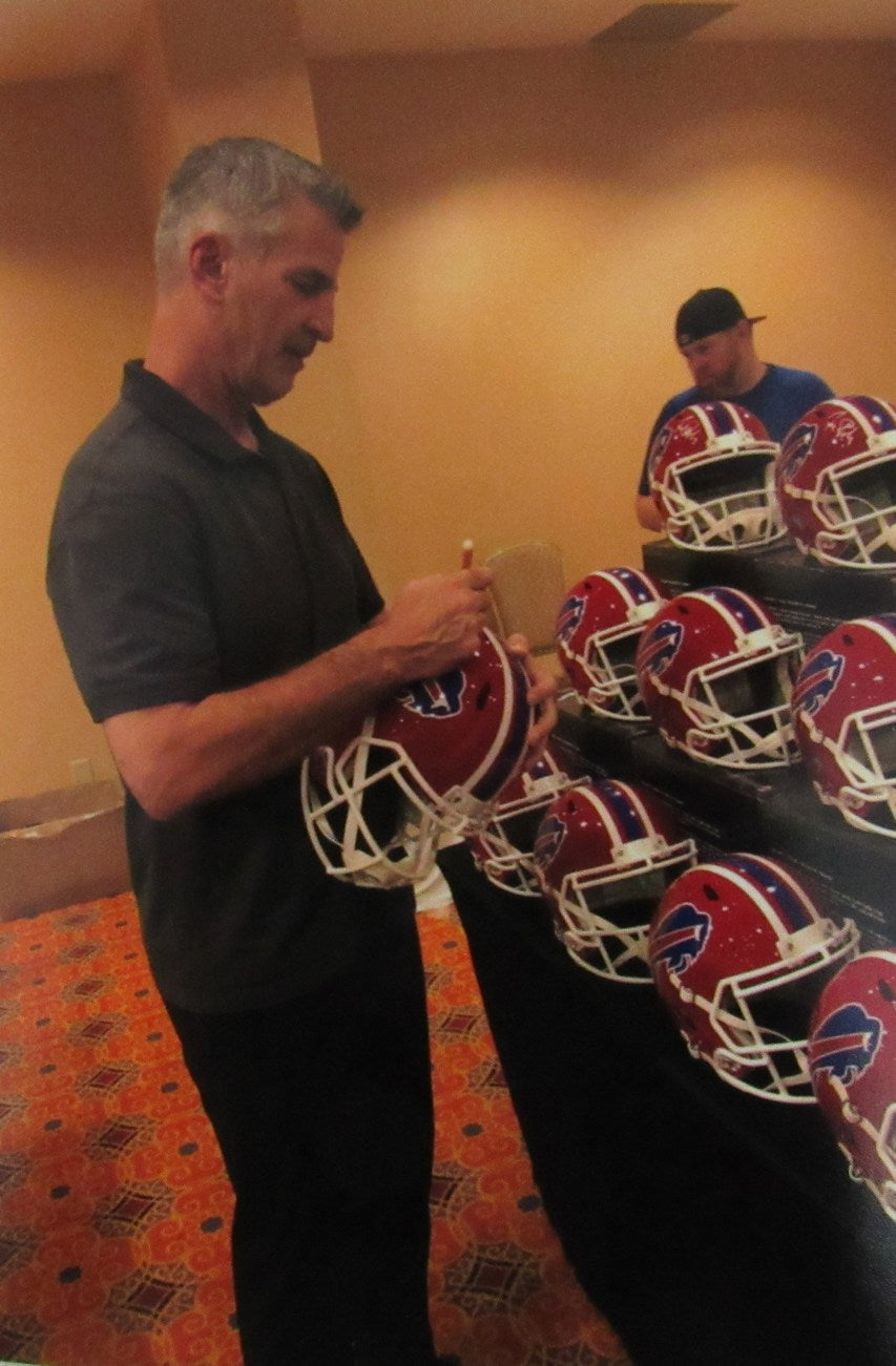 Frank Reich Signed Speed Replica Full Size Football Helmet Buffalo Bills JSA 009