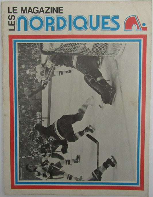 1973-74 Phoenix Roadrunners vs. Quebec Nordiques WHA Hockey Program 150606