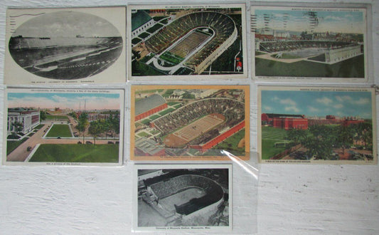 Lot of 7 University of Minnesota Memorial Stadium Vintage  Postcards 147261