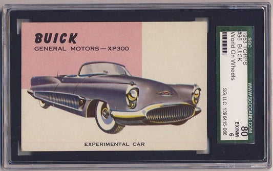 1953 TOPPS World on Wheels #95 Buick NM SGC 80 6