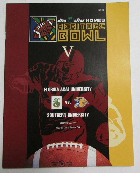 1995 Heritage Bowl Florida A&M vs. Southern Program 146457