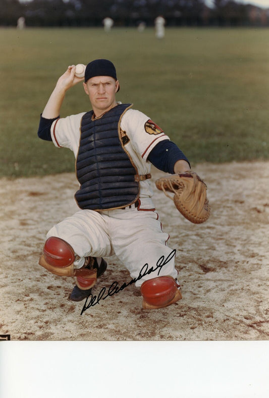 Del Crandau Braves Autographed/Signed 8x10 Photo PASS 142583