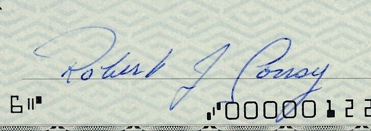 Bob Cousy HOF Boston Celtics Signed/Autographed 1978 Bank Check JSA 165567