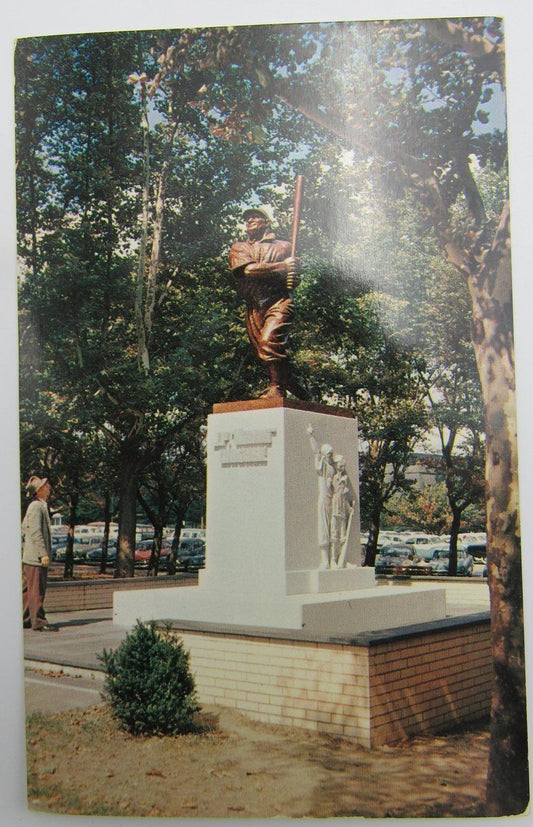 Honus Wagner Pirates Baseball Memorial Pittsburgh, PA Postcard 1950's