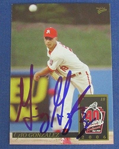 Gio Gonzalez A's Nationals Signed 2006 Multi-Ad Sports Baseball Card #1