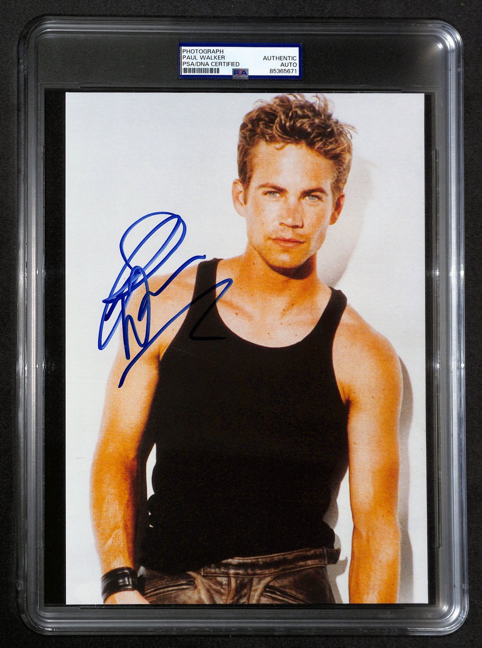 Paul Walker Signed/Autographed 8x10 Photo Actor "Fast & Furious" PSA/DNA 193257