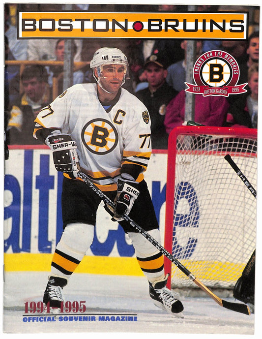 March 16 1995 Boston Bruins vs Montreal Canadiens Game Program 181789