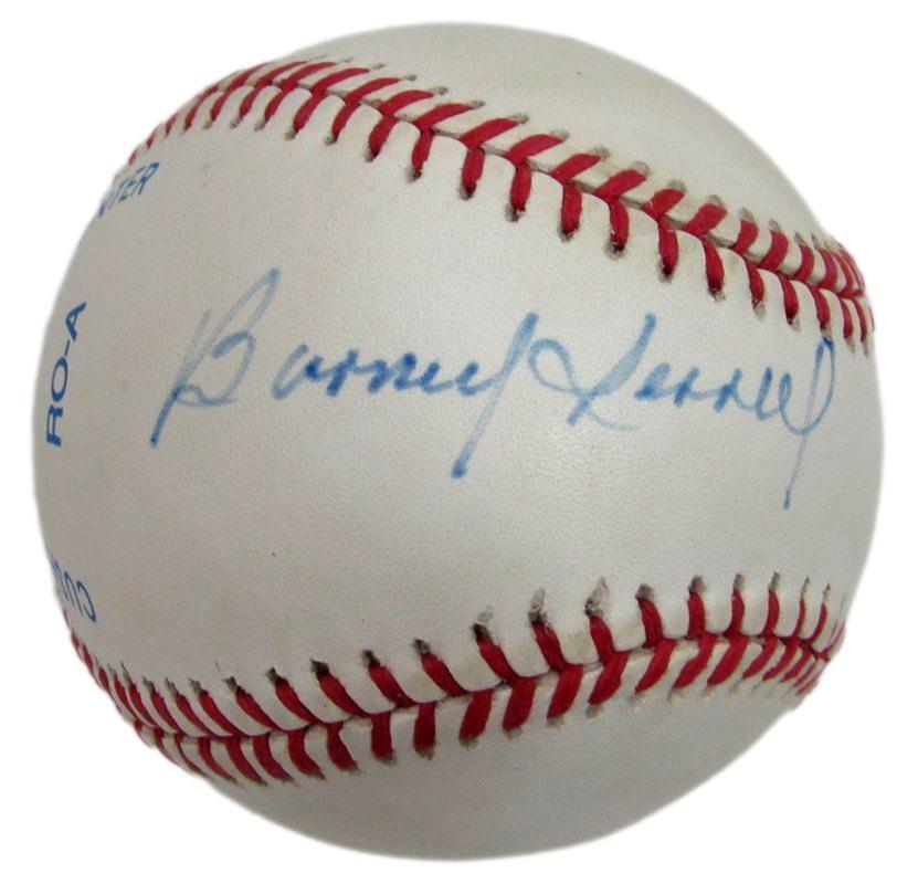 Barney Serrell Signed OAL Baseball Negro League Kansas City Monarchs PSA/DNA