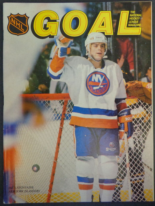 January 5, 1989 GOAL NHL Program Boston Bruins vs. New York Islanders 178074