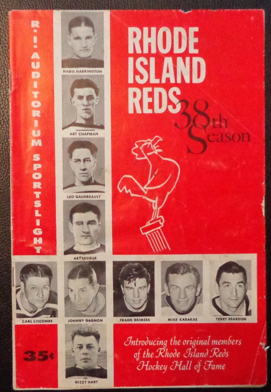 Vintage 1963-64 Rhode Island Reds Official ScoreCard Program Minor League Hockey