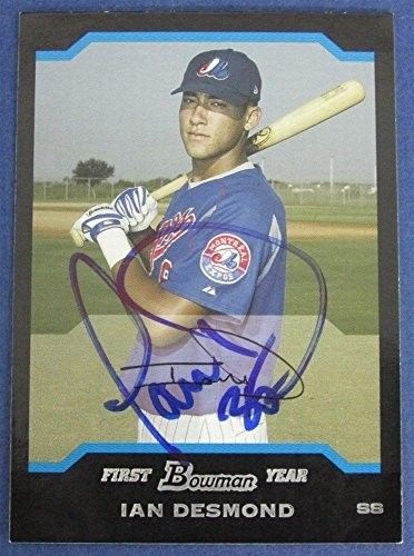 Ian Desmond Nationals Signed 2004 Bowman First Year Baseball Card #BDP41