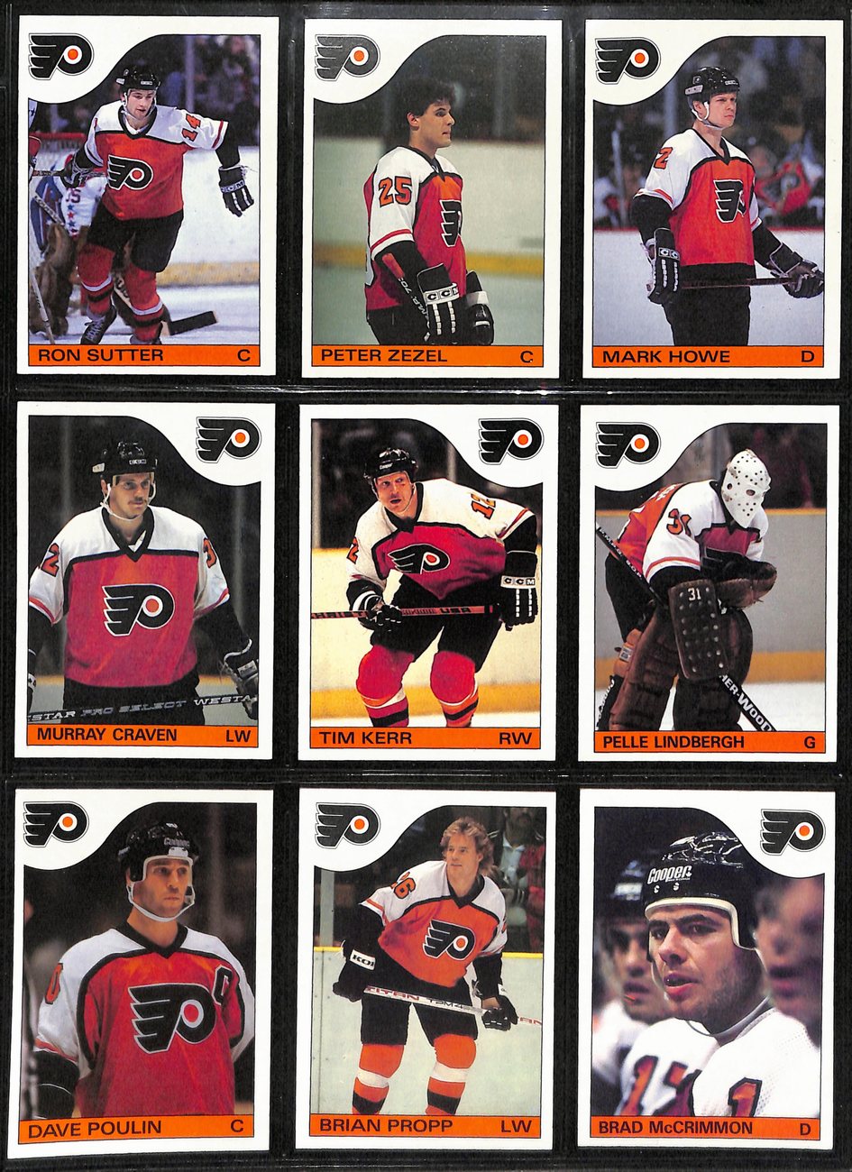 1985-86 Topps Hockey Philadelphia Flyers Team (10) Cards 189210