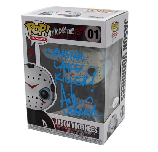 Ari Lehman Signed/Insc Funko Pop! #01 "Friday the 13th" Signed Blue JSA 190717