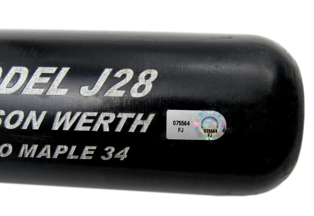 Jayson Werth Signed Max Bat Pro Maple 34 Baseball Bat MLB Hologram 181757