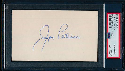 Joe Paterno Signed/Auto 3x5 Index Card Penn state Football Coach PSA/DNA 188178