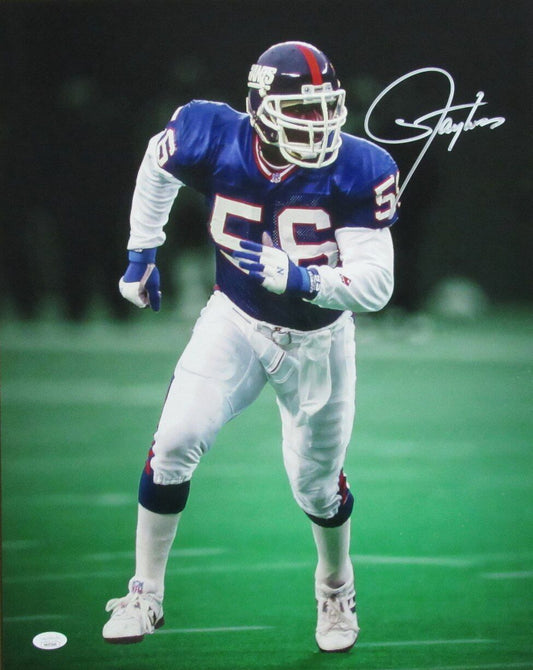 Lawrence Taylor HOF Autographed 16x20 Photo New York Giants JSA