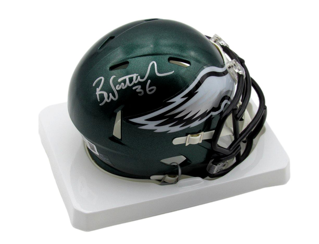 Brian Westbrook Autographed/Signed Eagles Speed Mini Helmet Beckett 193084