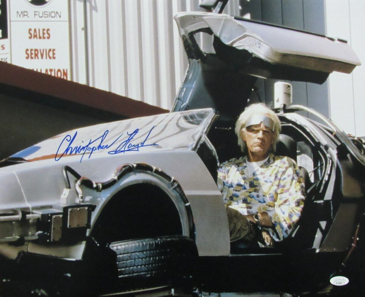 Christopher Lloyd Autographed 16x20 Photo "Back To The Future" JSA