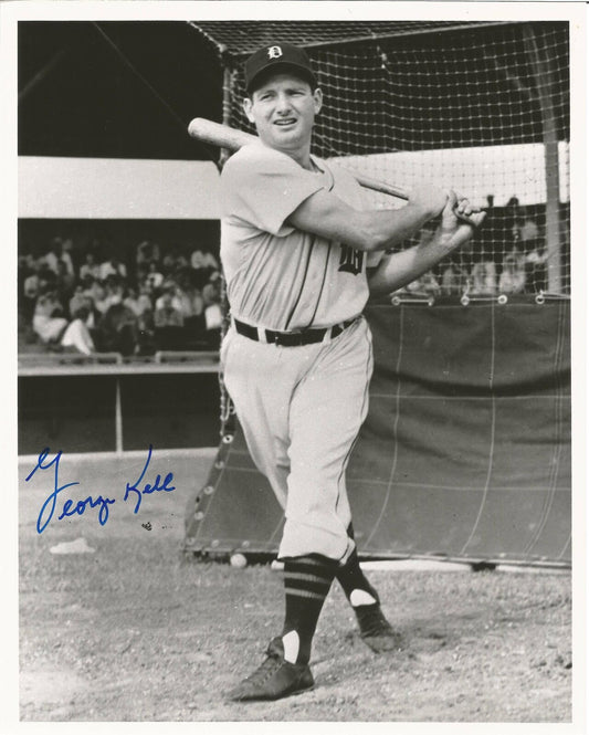 George Kell Detroit Tigers HOF Signed/Autographed 8x10 B/W Photo 149988