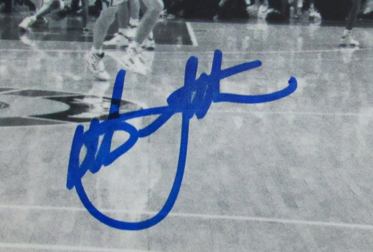 Christian Laettner Autographed Duke Blue Devils 8x10 Photo JSA 187698