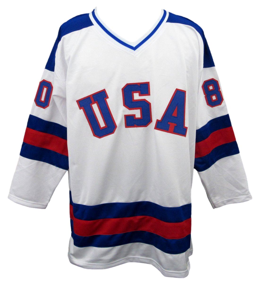 1980 Miracle on Ice Team Signed (18 Signatures) Hockey Jersey Beckett 192966