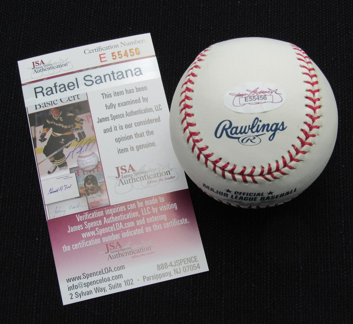 Rafael Santana Signed/Auto Yankees 100th OML Baseball JSA  186874