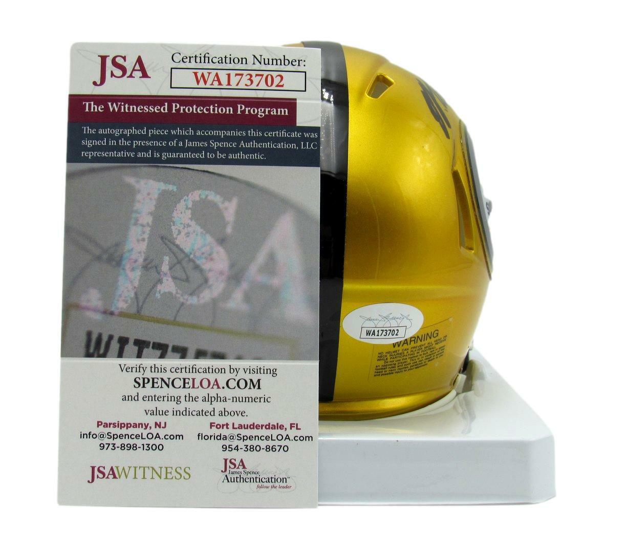 Marcus Allen Signed/Auto Steelers Flash Mini Football Helmet JSA 167373