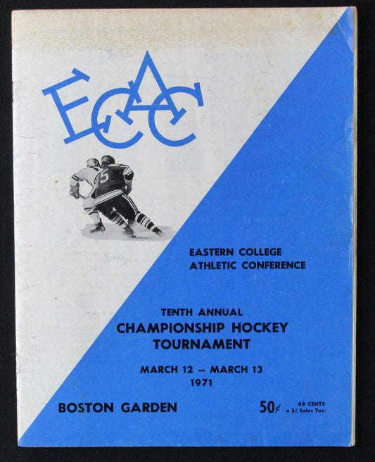 1971 ECAC Ice Hockey Championship Tournament Program 176216