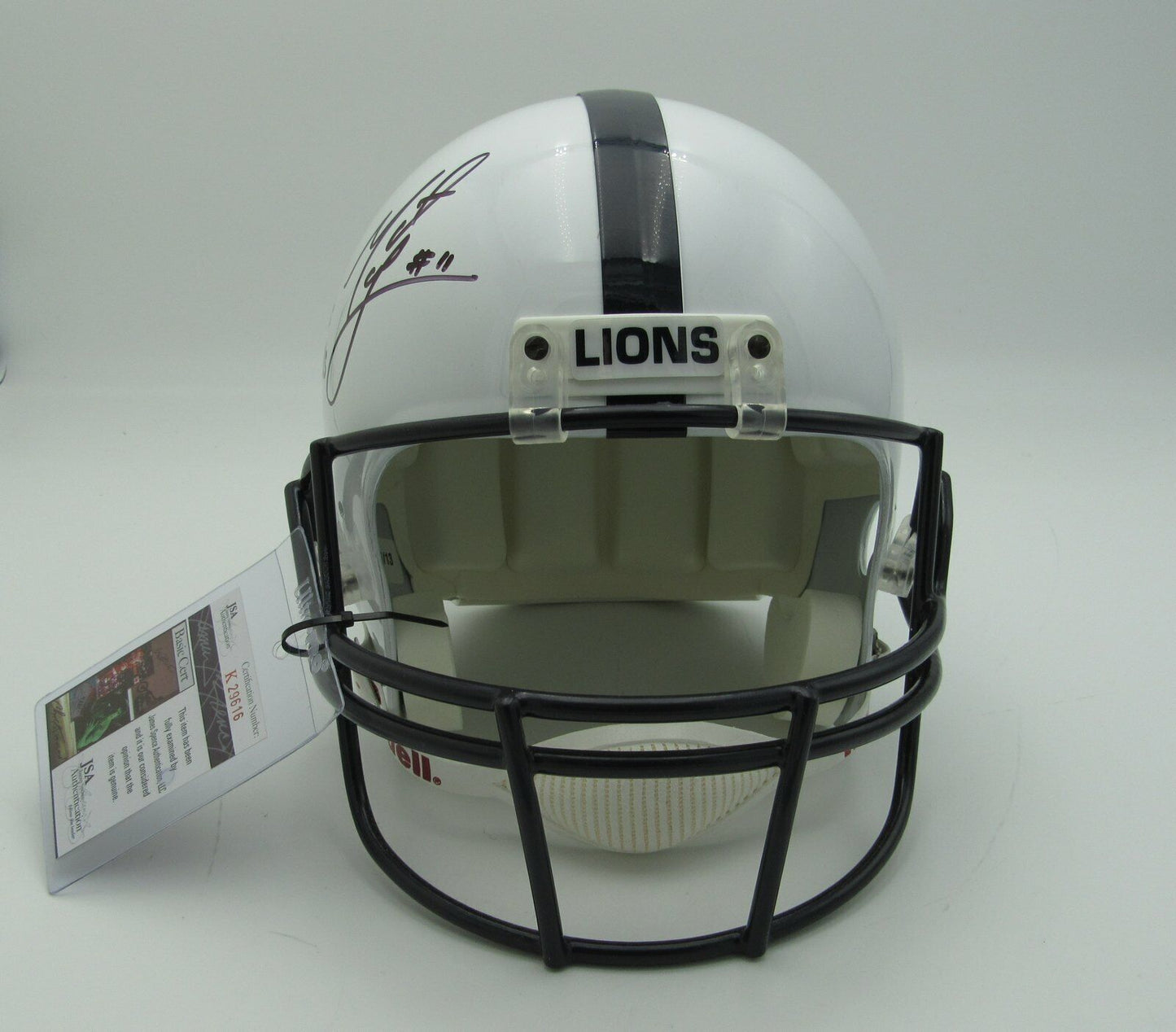 Matt McGloin "We are...Never Quit!!" Autographed Full Size PSU Helmet JSA 133277