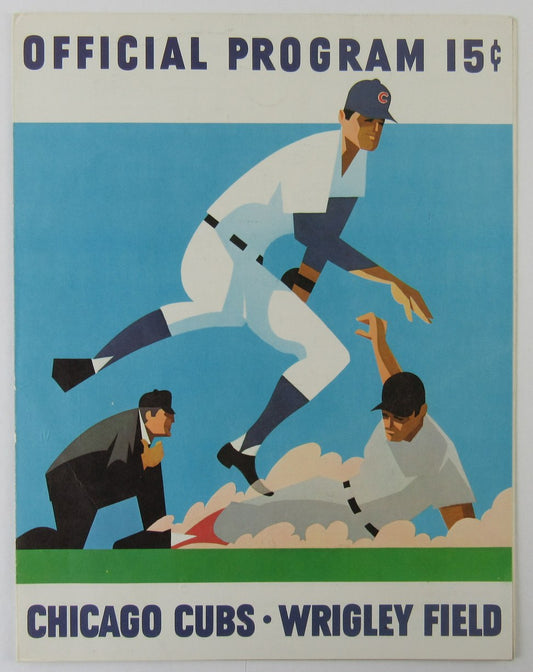 1970 Chicago Cubs vs. Montreal Expos Scored Official Program Jenkins 4/17/70